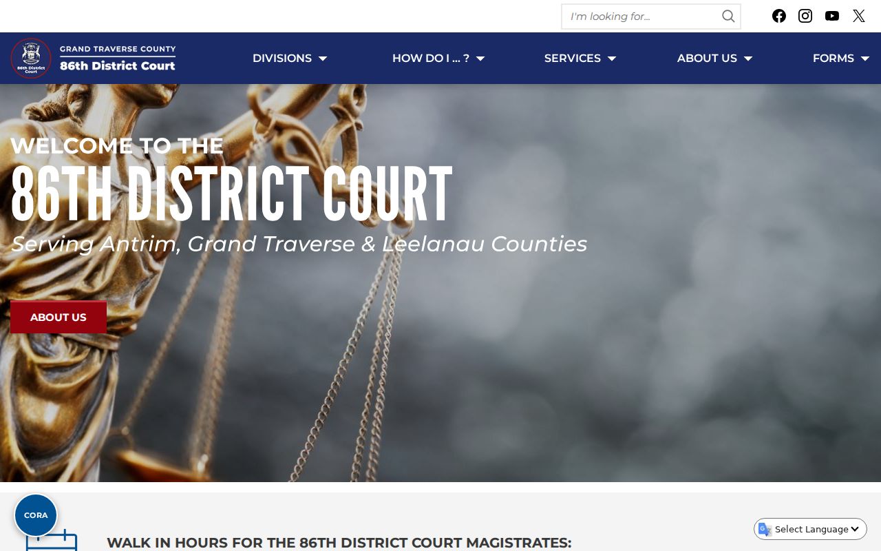 Grand Traverse County district court walk-in magistrate hours for traffic warrant questions